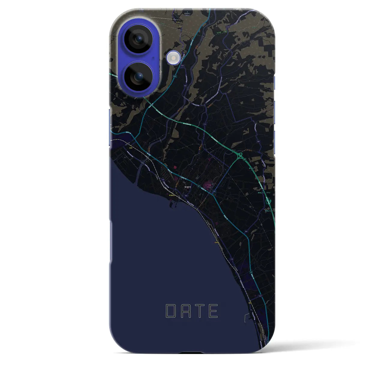 【伊達(北海道)】地図柄iPhoneケース(バックカバータイプ)