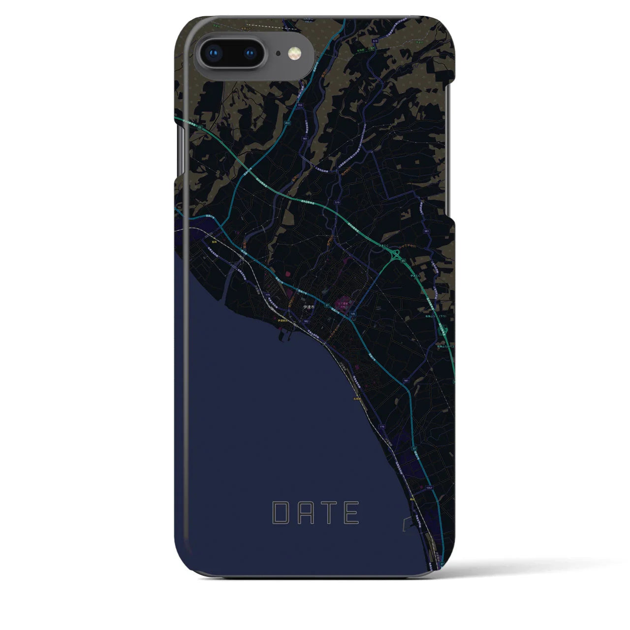 【伊達(北海道)】地図柄iPhoneケース(バックカバータイプ)