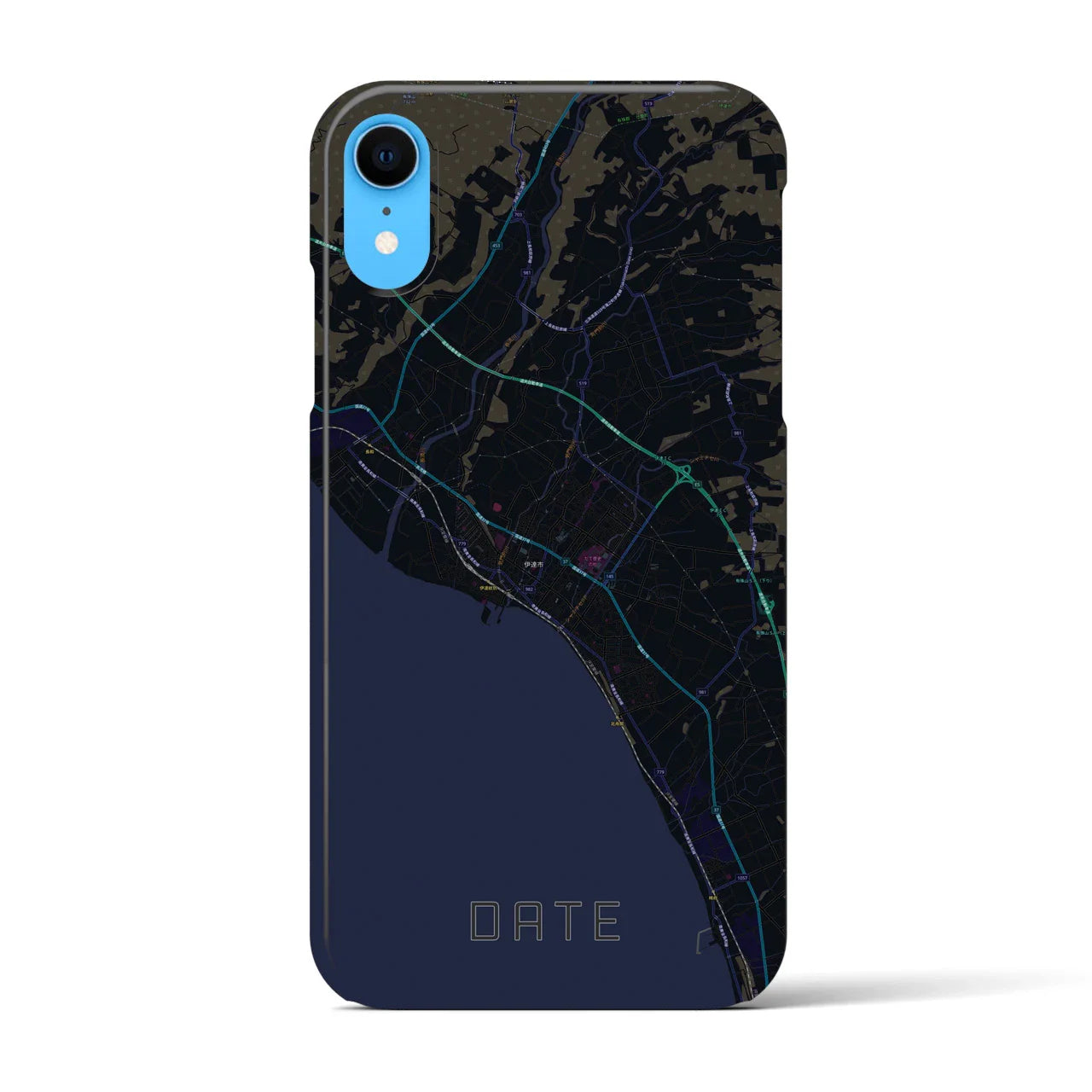 【伊達(北海道)】地図柄iPhoneケース(バックカバータイプ)