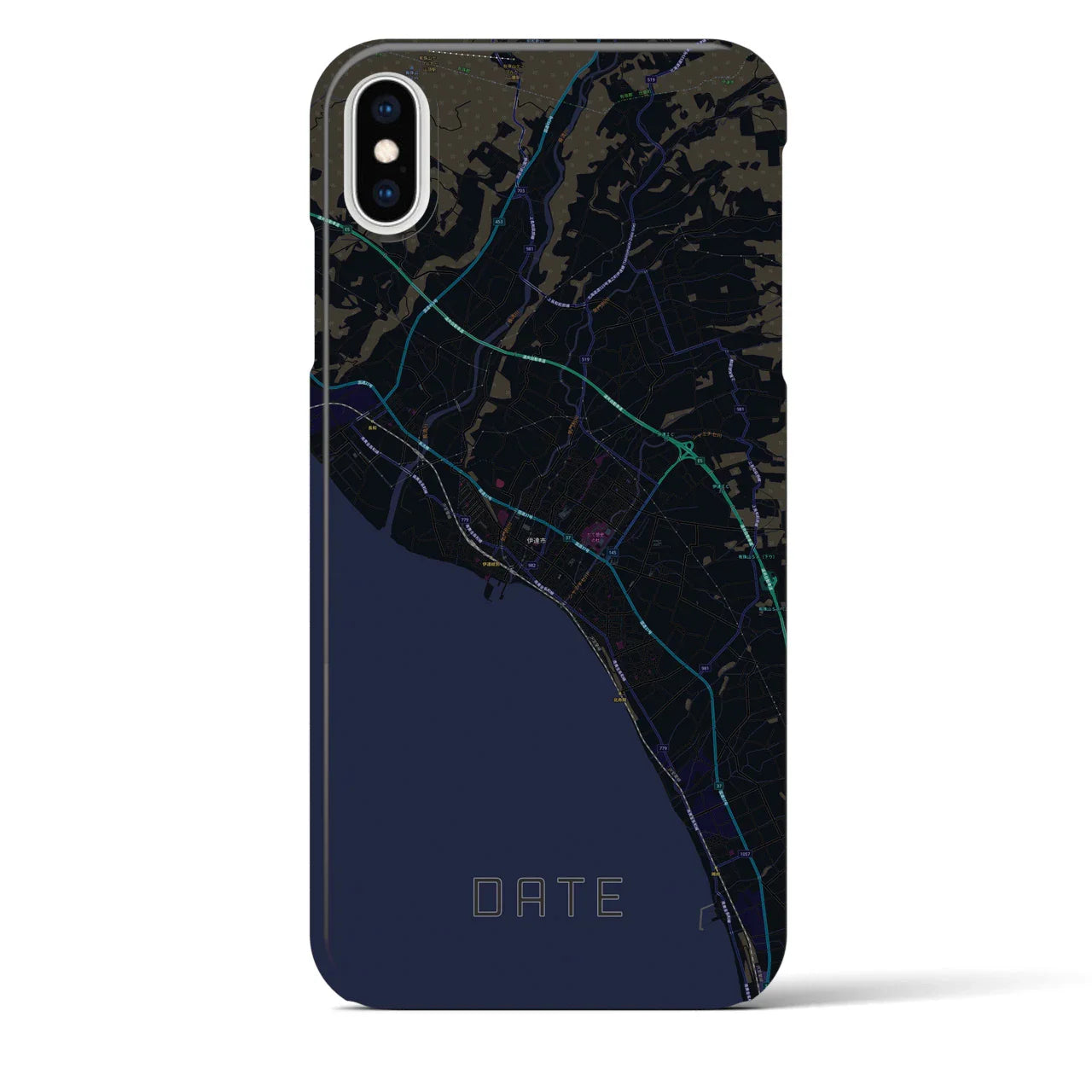 【伊達(北海道)】地図柄iPhoneケース(バックカバータイプ)