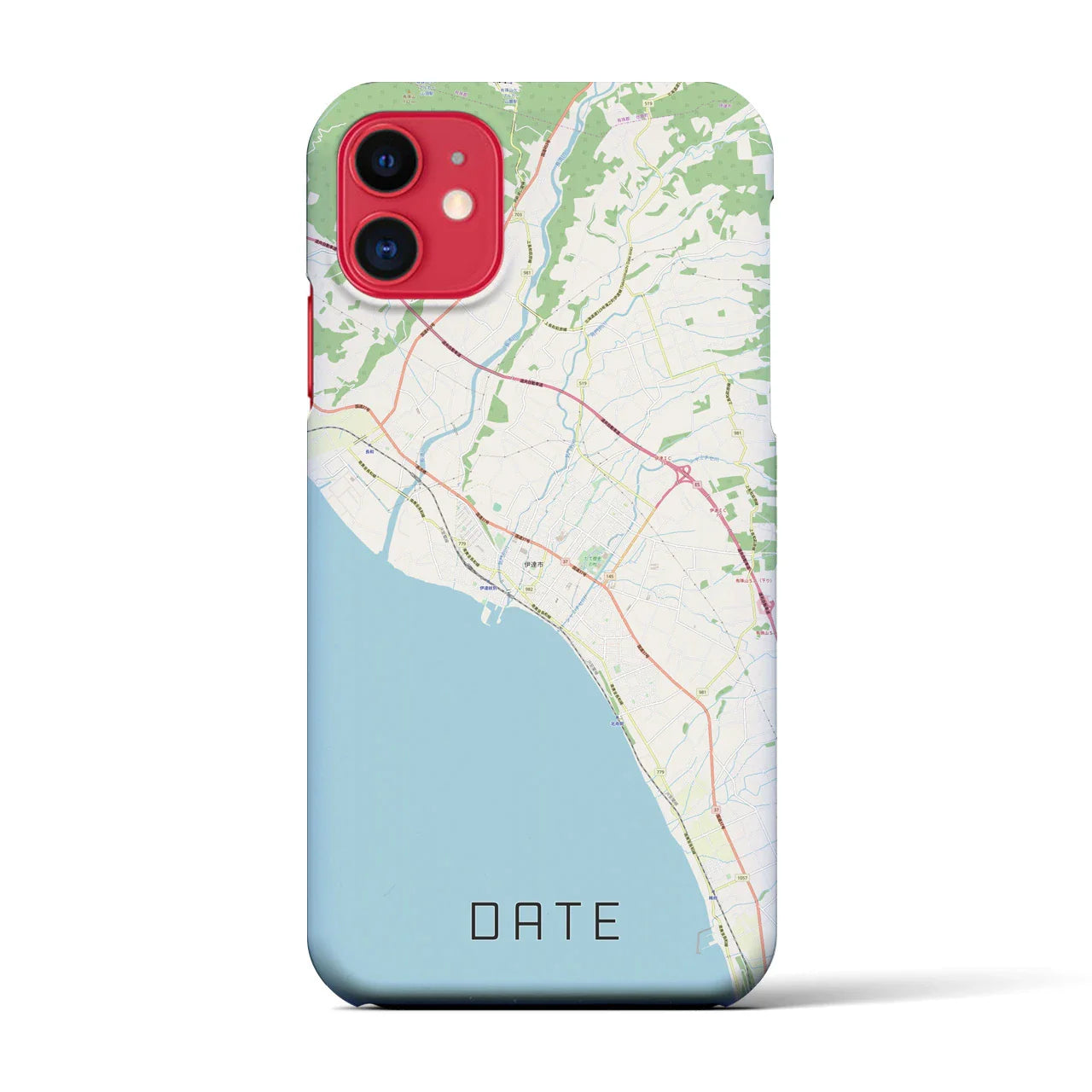 【伊達(北海道)】地図柄iPhoneケース(バックカバータイプ)