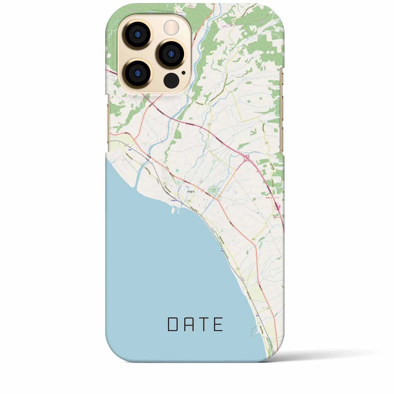 【伊達(北海道)】地図柄iPhoneケース(バックカバータイプ)