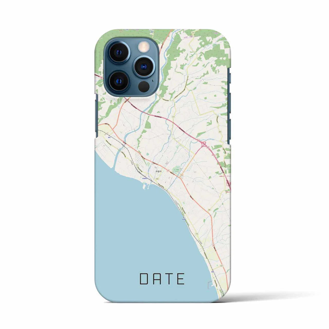 【伊達(北海道)】地図柄iPhoneケース(バックカバータイプ)
