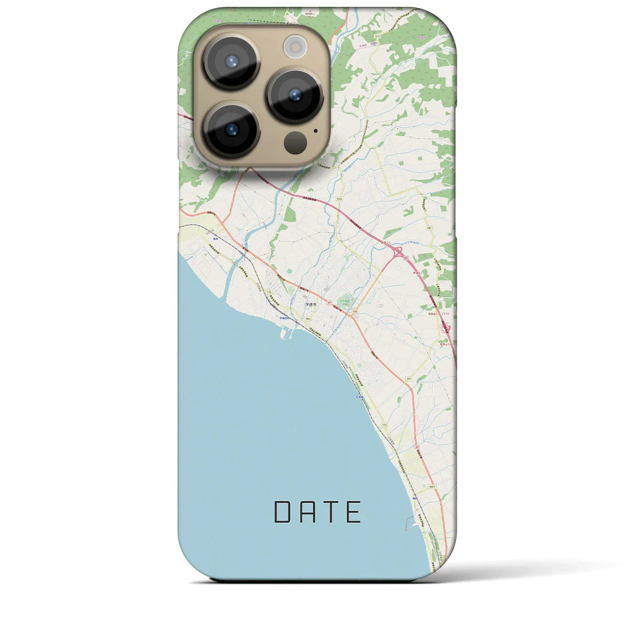 【伊達(北海道)】地図柄iPhoneケース(バックカバータイプ)