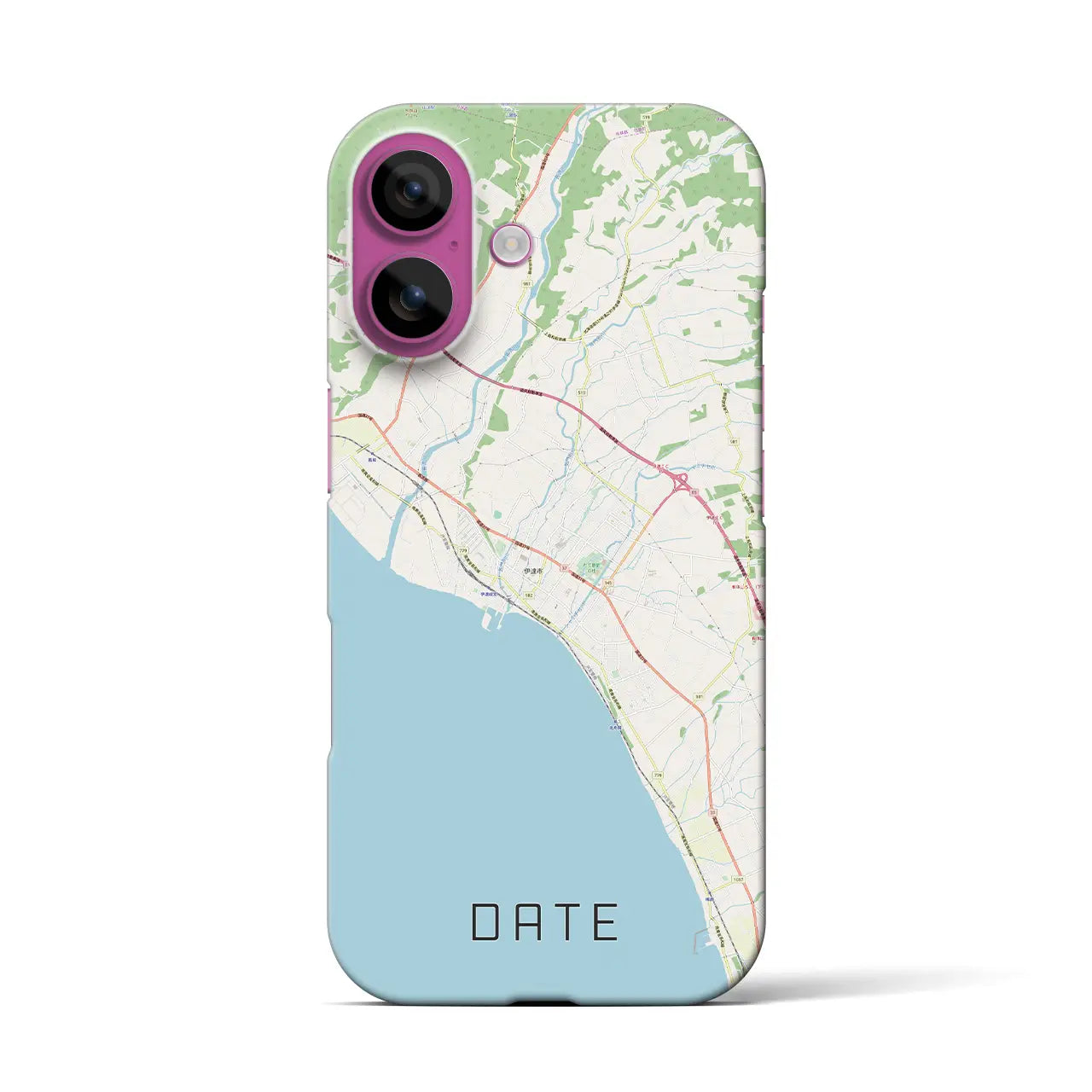 【伊達(北海道)】地図柄iPhoneケース(バックカバータイプ)