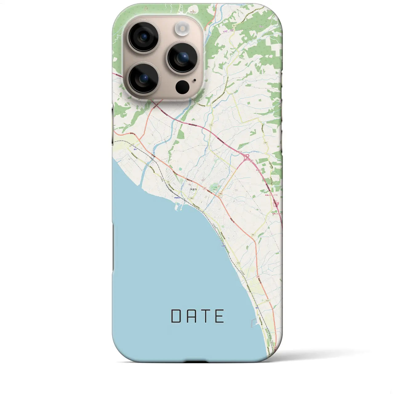 【伊達(北海道)】地図柄iPhoneケース(バックカバータイプ)