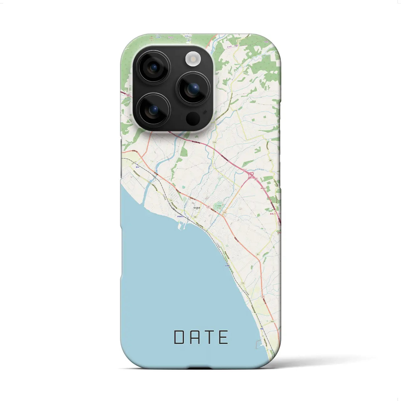 【伊達(北海道)】地図柄iPhoneケース(バックカバータイプ)