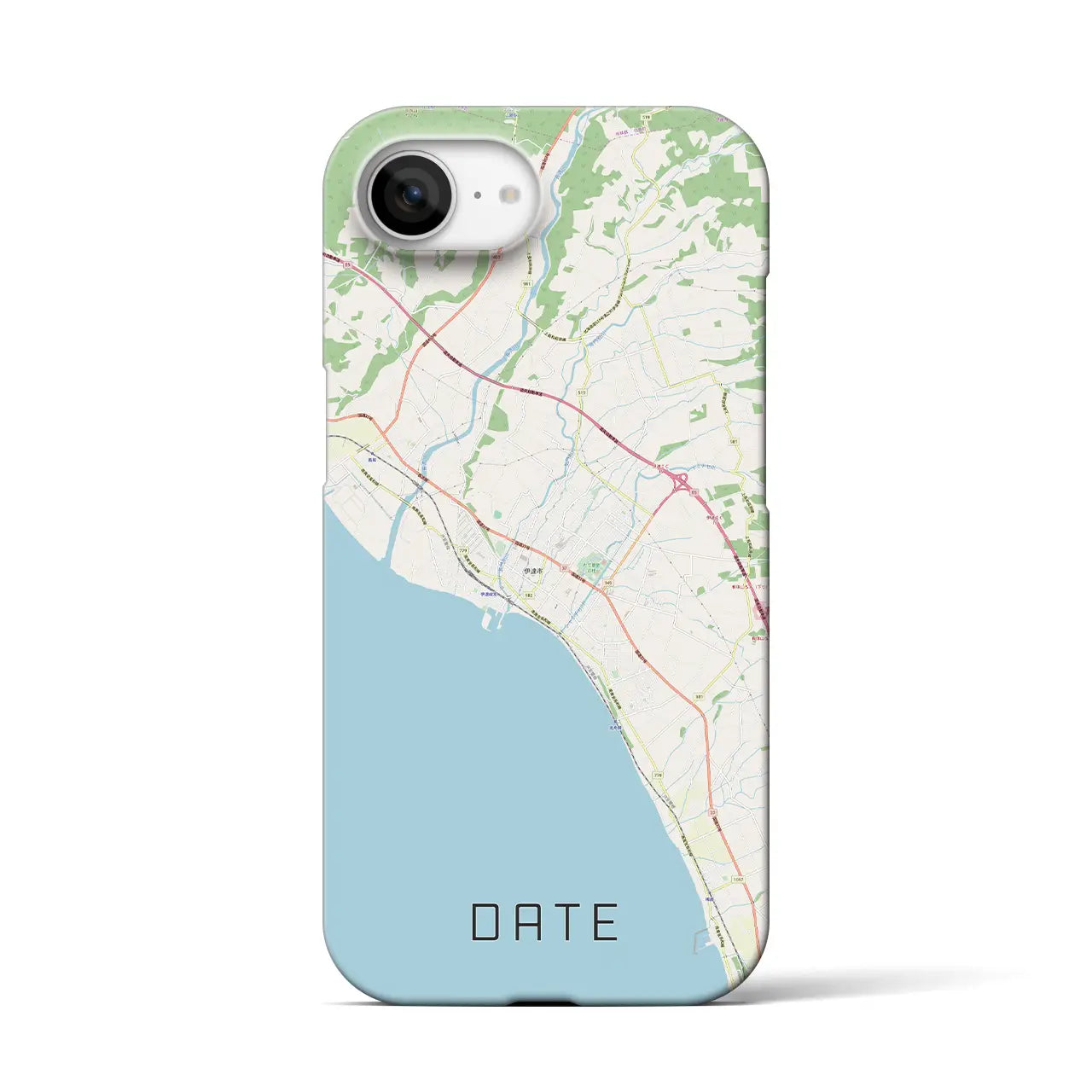 【伊達(北海道)】地図柄iPhoneケース(バックカバータイプ)
