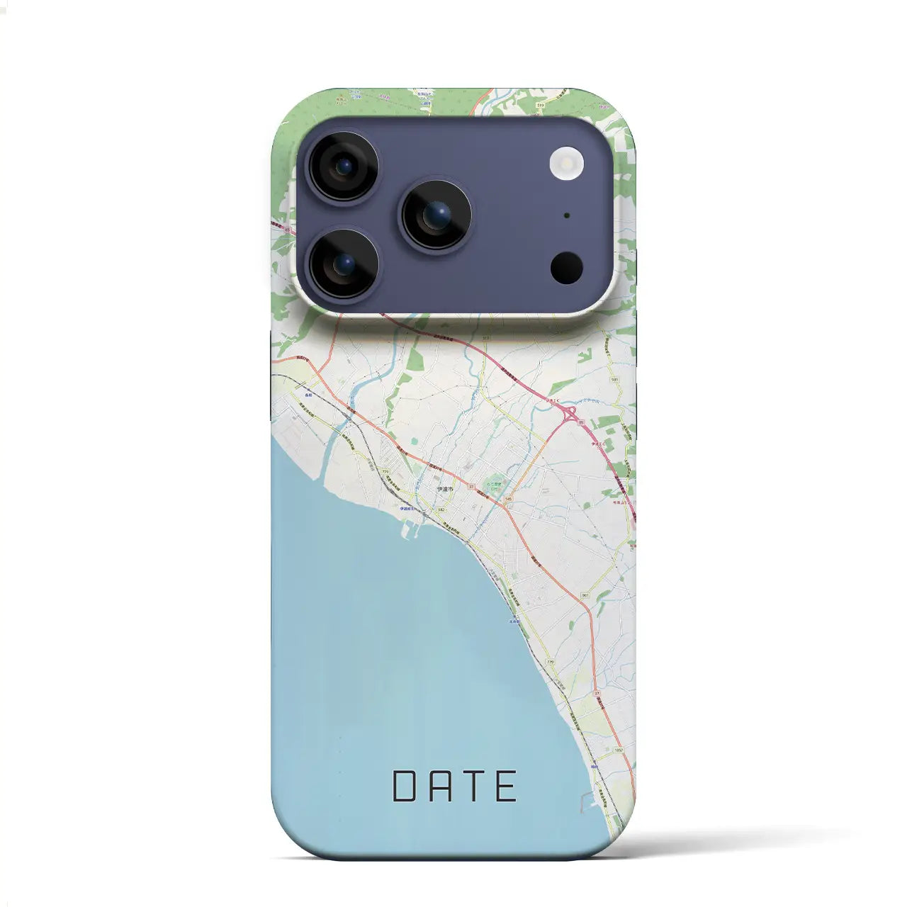 【伊達(北海道)】地図柄iPhoneケース(バックカバータイプ)