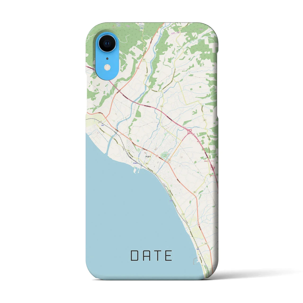 【伊達(北海道)】地図柄iPhoneケース(バックカバータイプ)