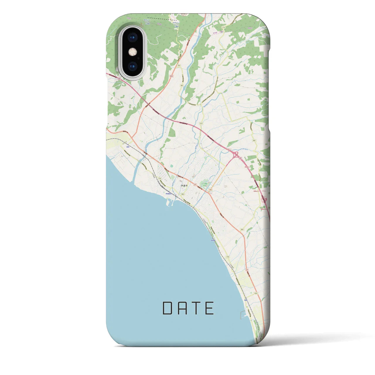 【伊達(北海道)】地図柄iPhoneケース(バックカバータイプ)