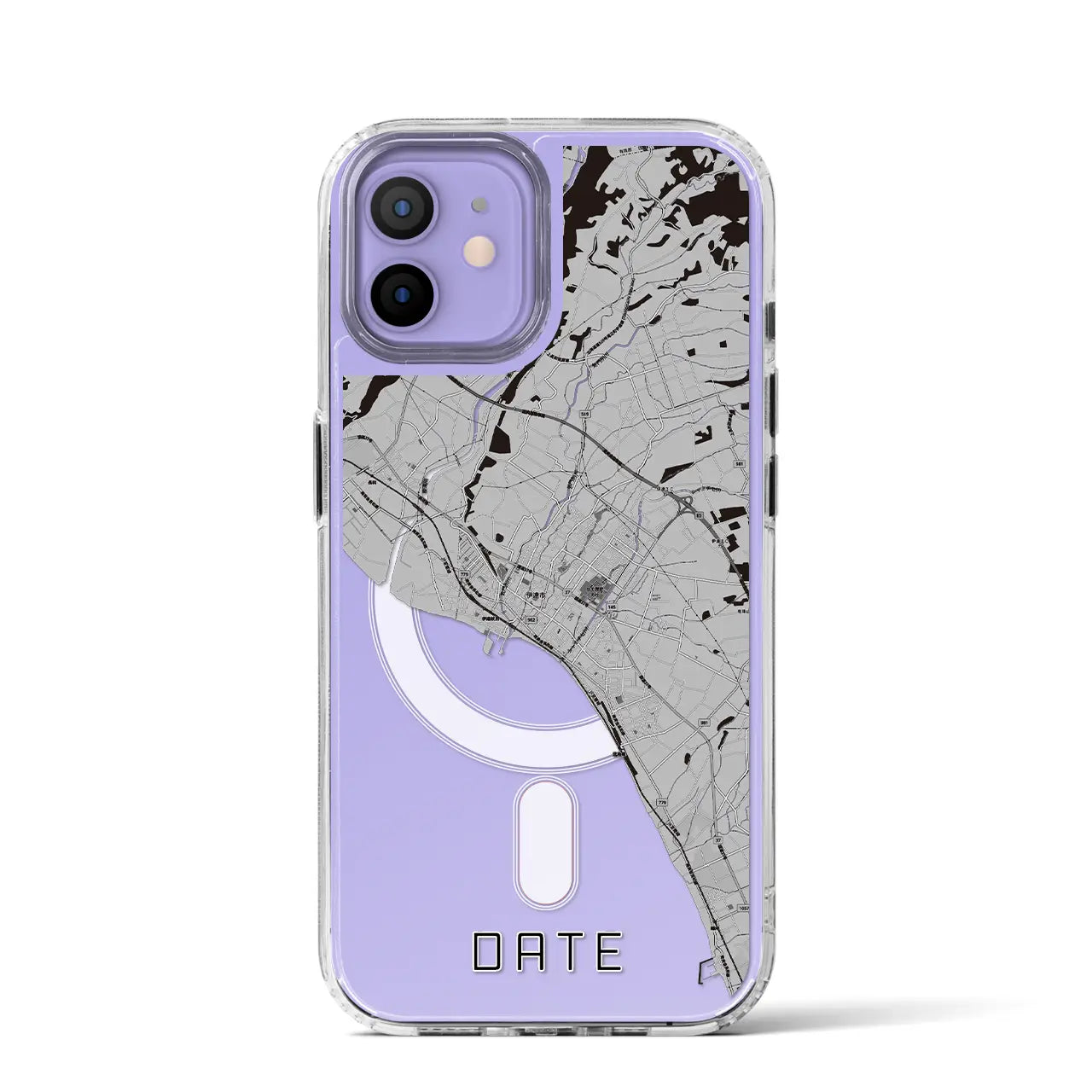【伊達(北海道)】地図柄iPhoneケース(MagSafeタイプ)