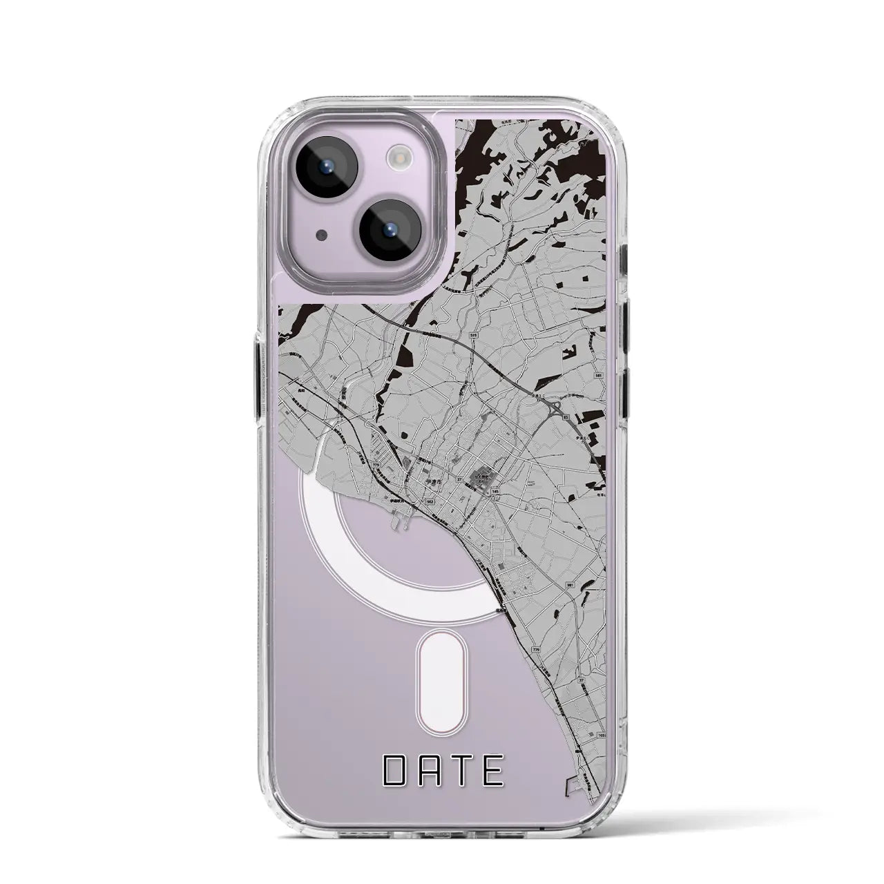 【伊達(北海道)】地図柄iPhoneケース(MagSafeタイプ)
