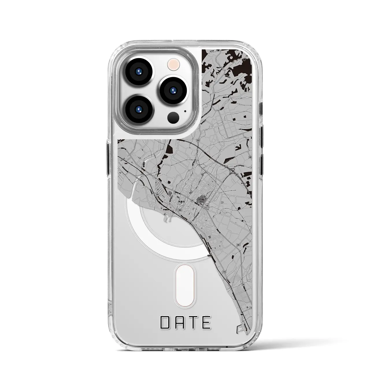 【伊達(北海道)】地図柄iPhoneケース(MagSafeタイプ)