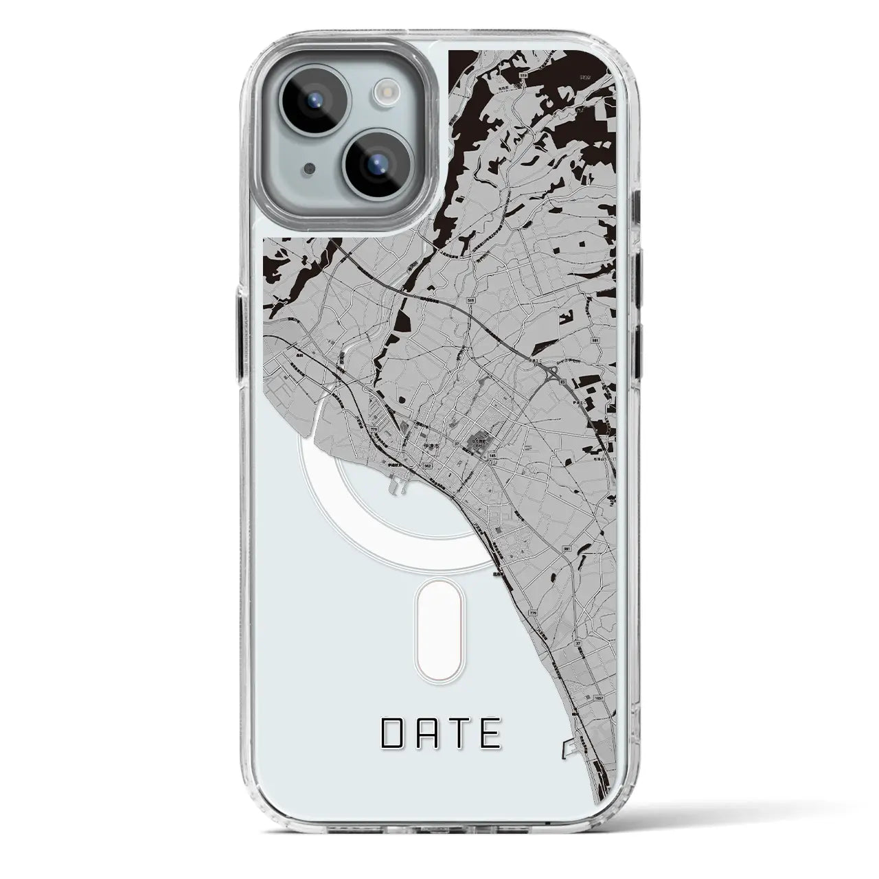 【伊達(北海道)】地図柄iPhoneケース(MagSafeタイプ)