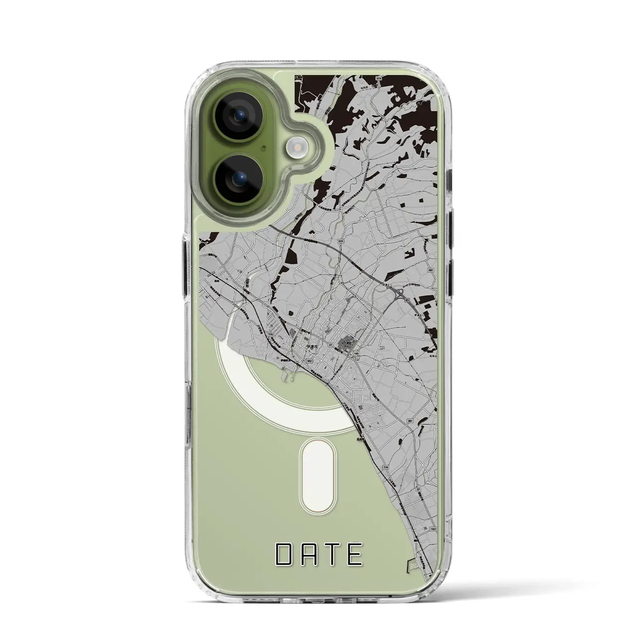 【伊達(北海道)】地図柄iPhoneケース(MagSafeタイプ)