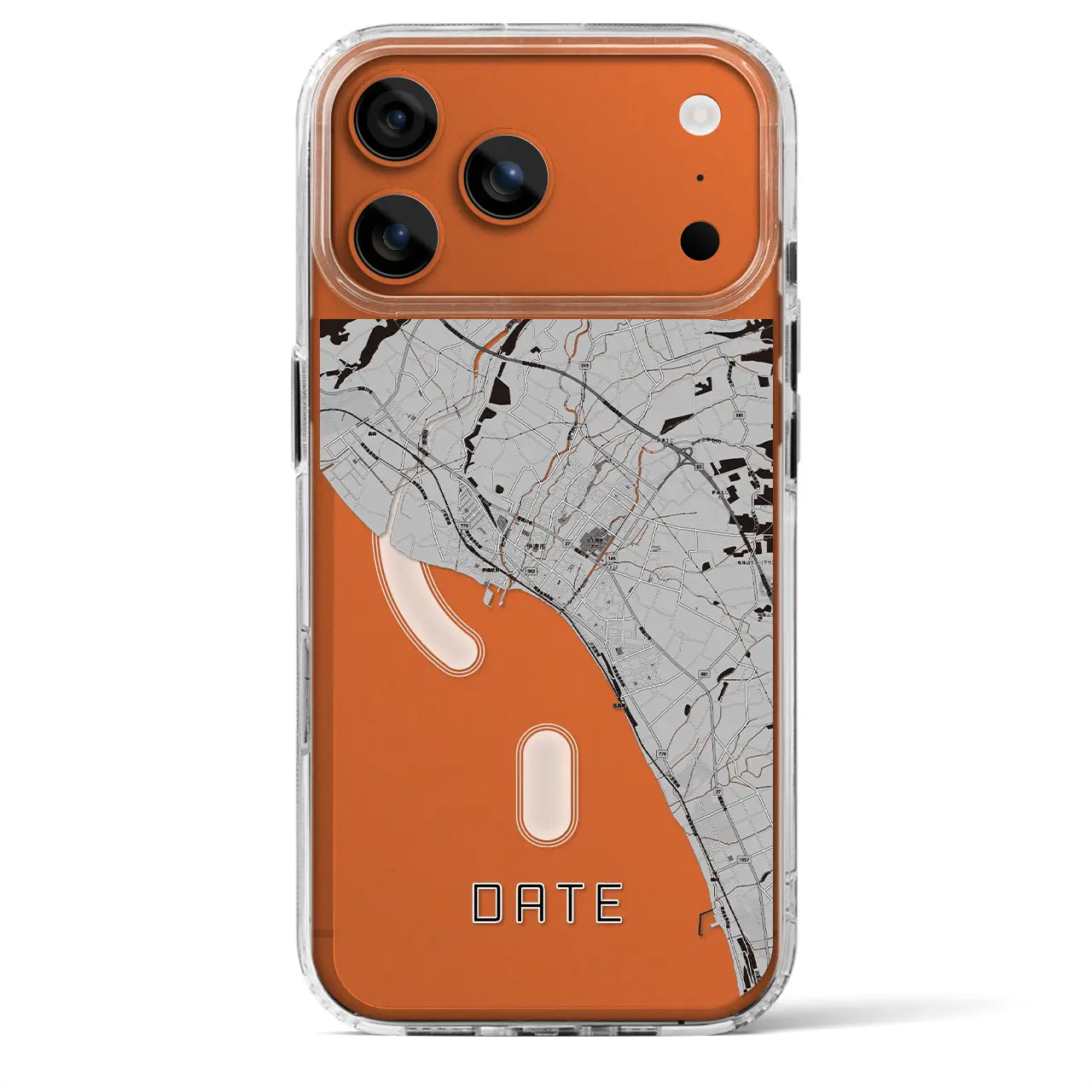【伊達(北海道)】地図柄iPhoneケース(MagSafeタイプ)