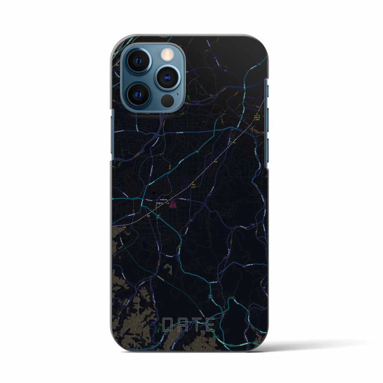 【伊達(福島県)】地図柄iPhoneケース(バックカバータイプ)