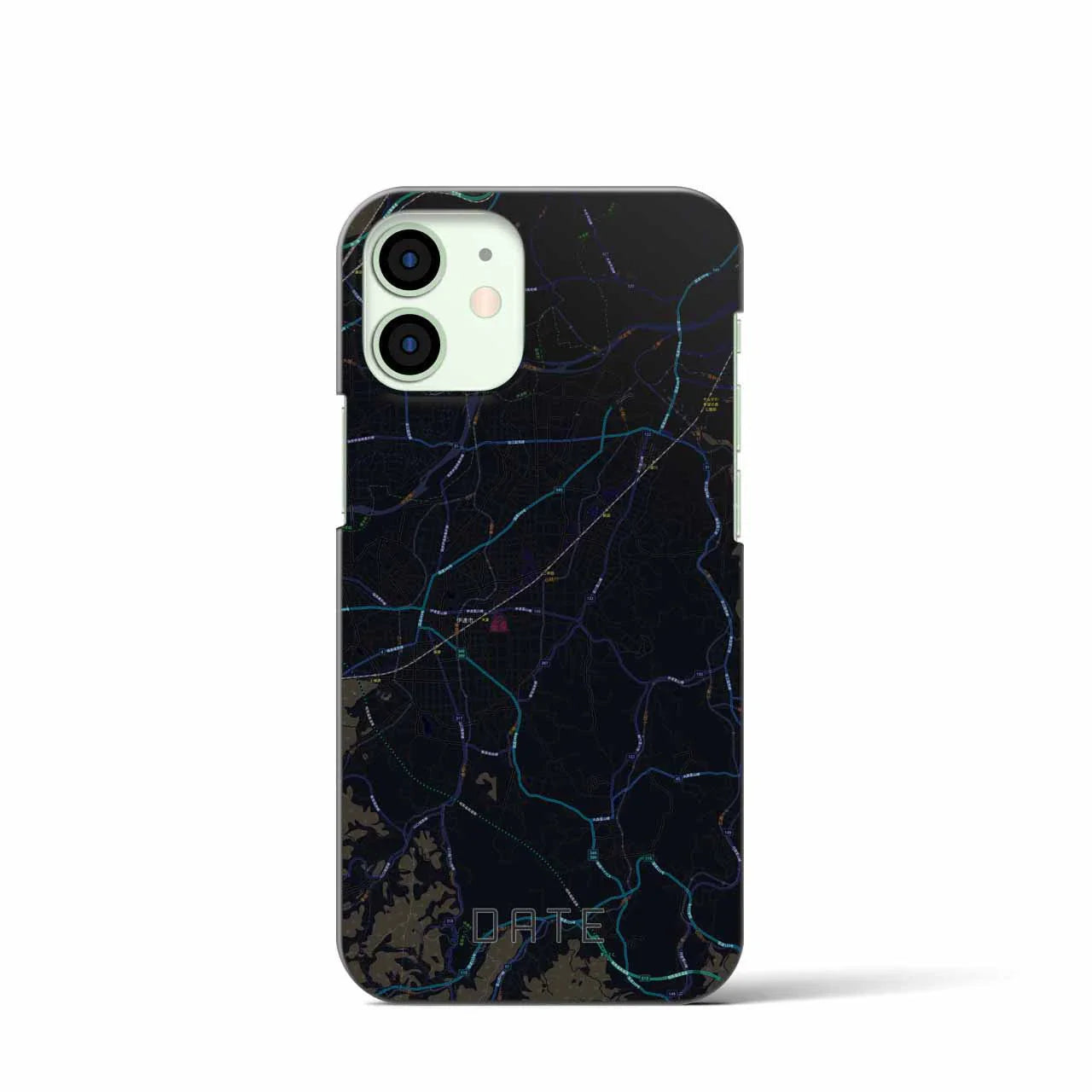 【伊達(福島県)】地図柄iPhoneケース(バックカバータイプ)