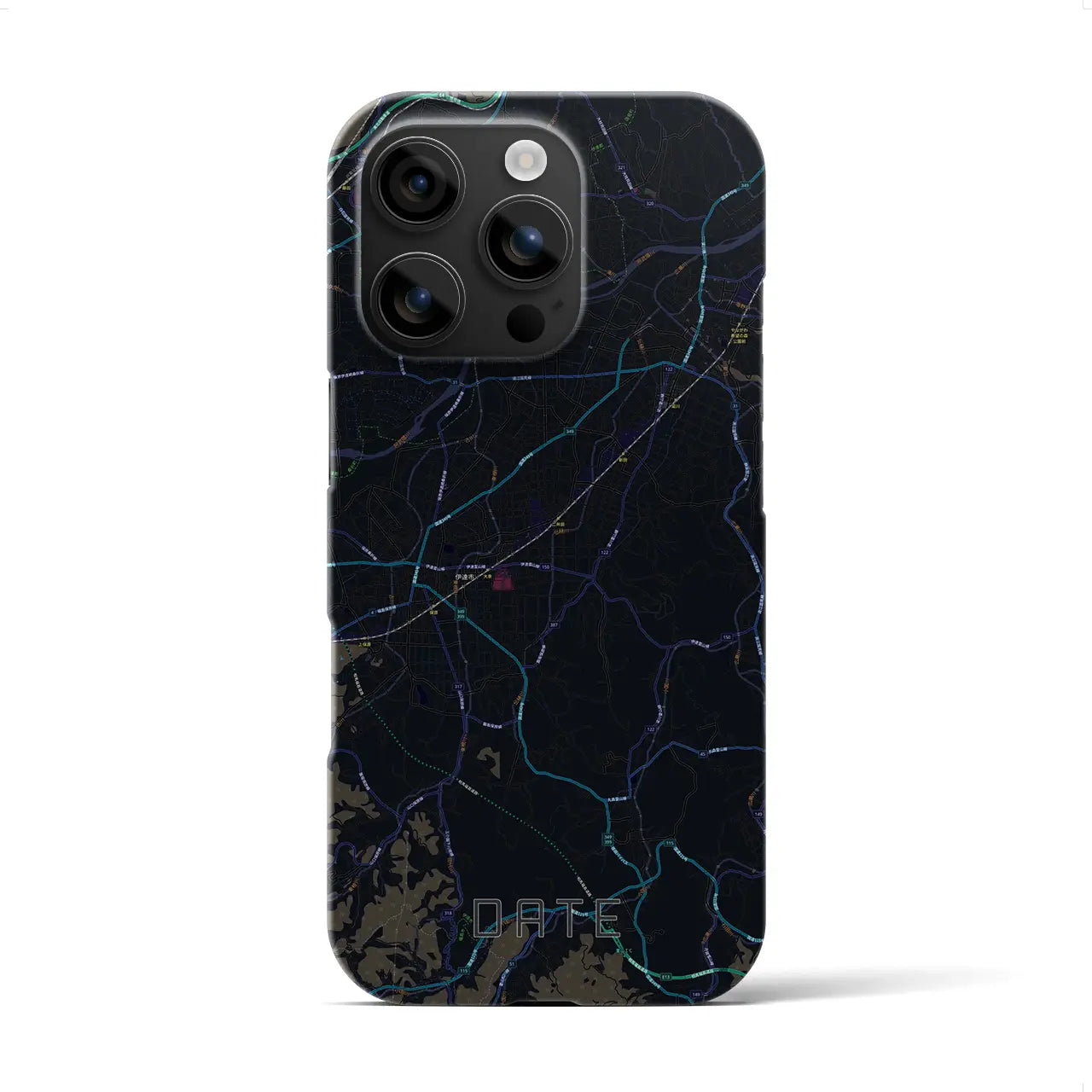 【伊達(福島県)】地図柄iPhoneケース(バックカバータイプ)