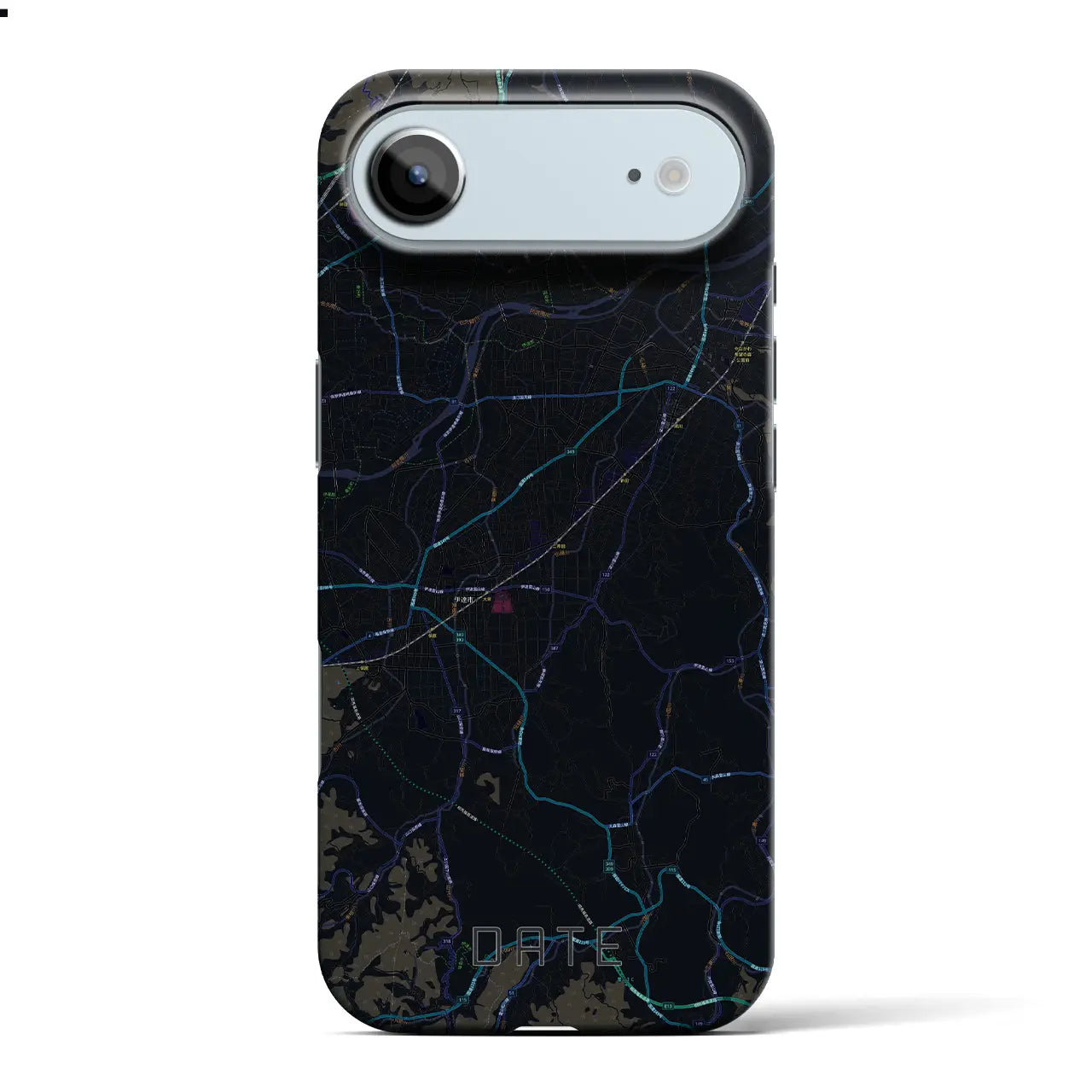 【伊達(福島県)】地図柄iPhoneケース(バックカバータイプ)