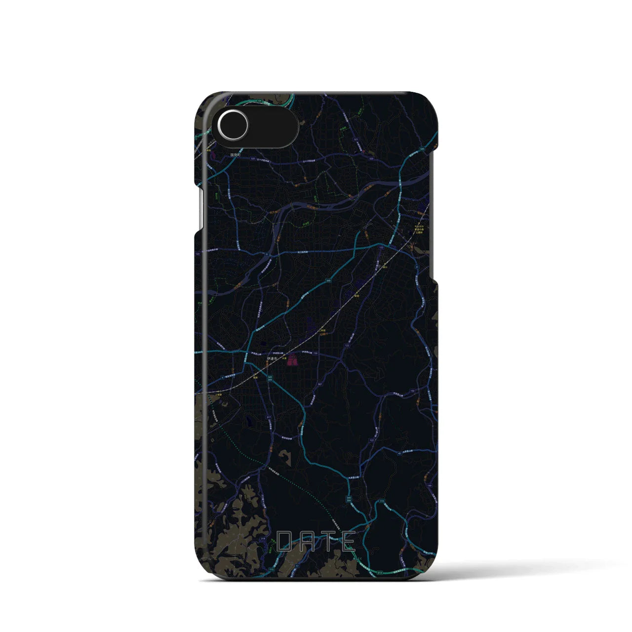 【伊達(福島県)】地図柄iPhoneケース(バックカバータイプ)