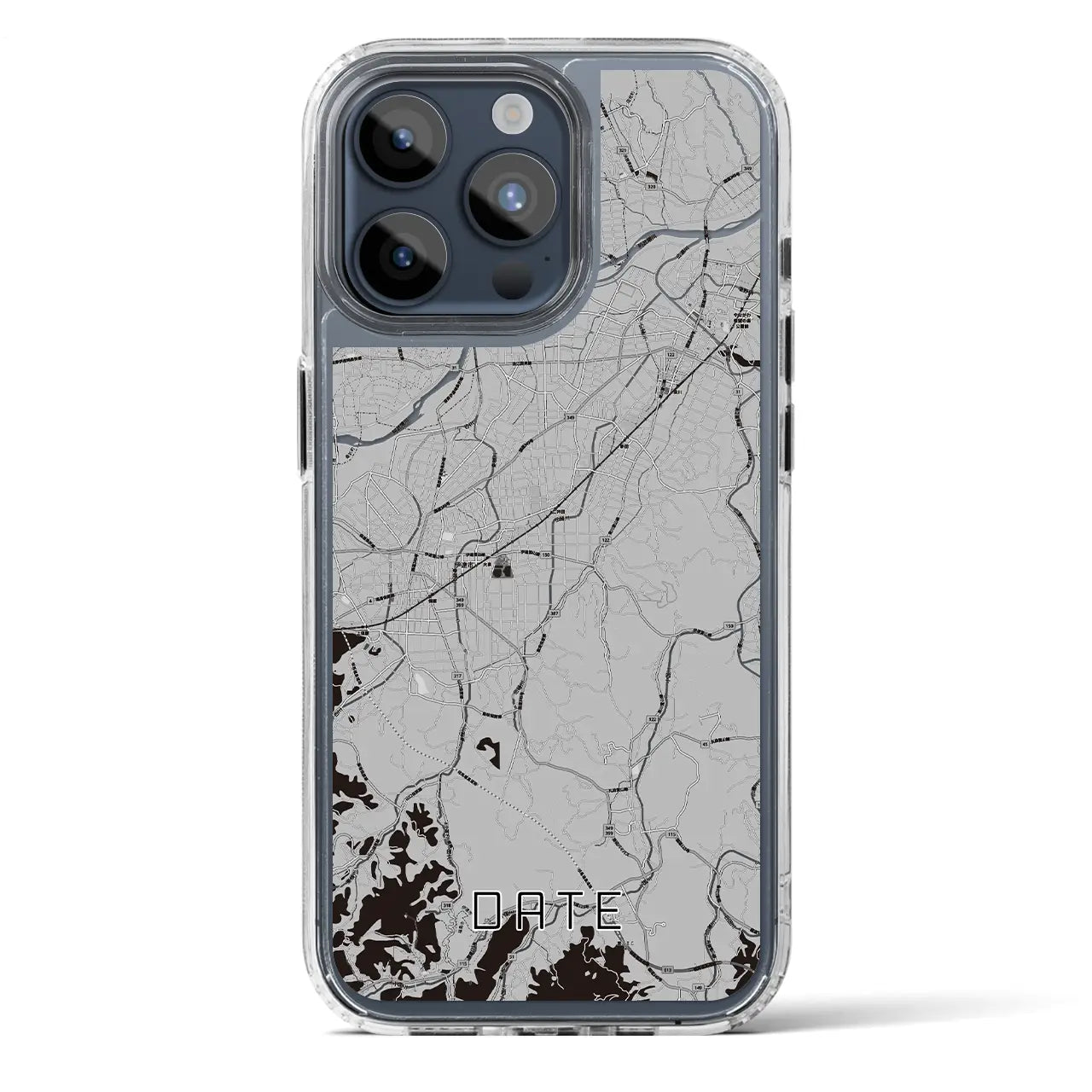 【伊達(福島県)】地図柄iPhoneケース(MagSafeタイプ)