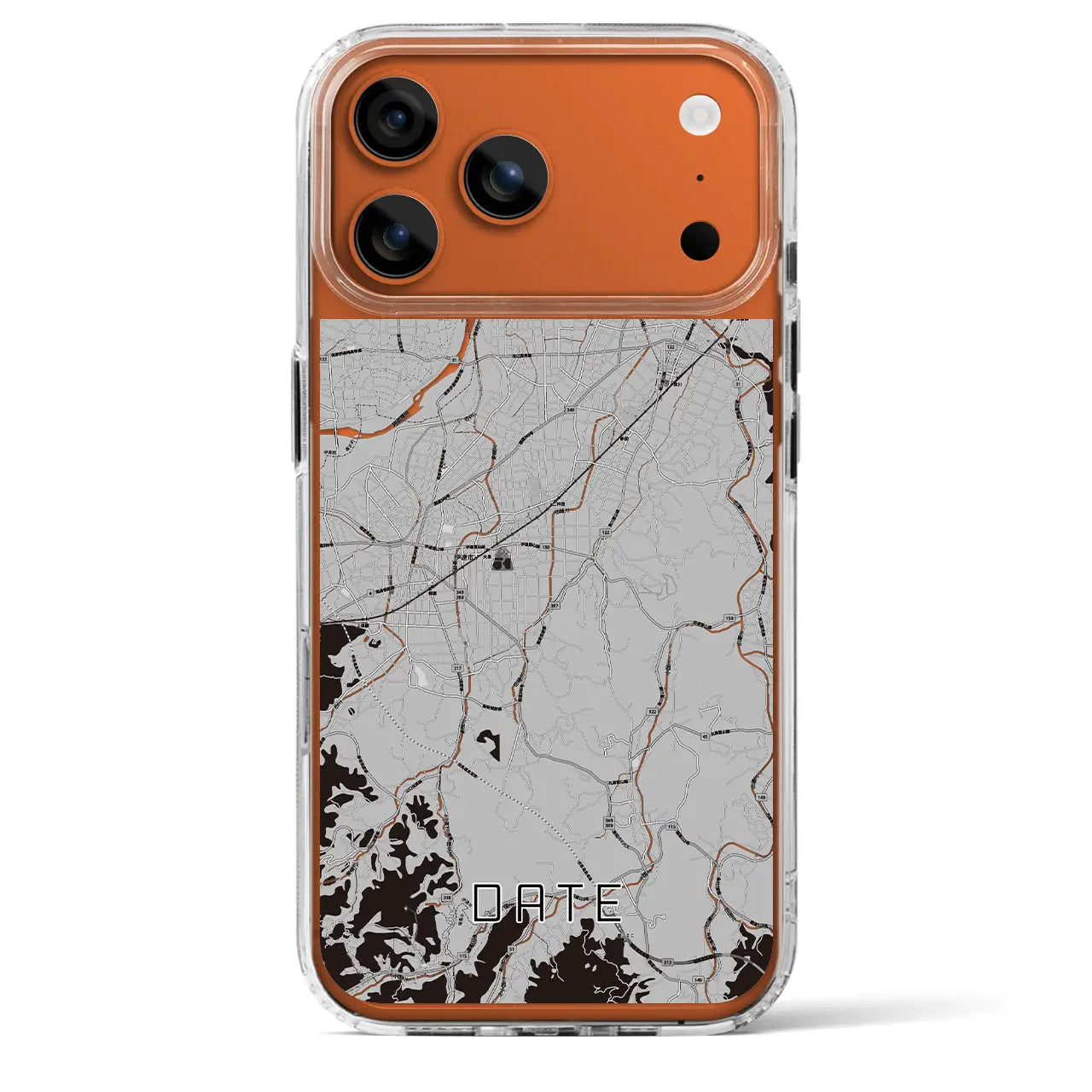 【伊達(福島県)】地図柄iPhoneケース(MagSafeタイプ)