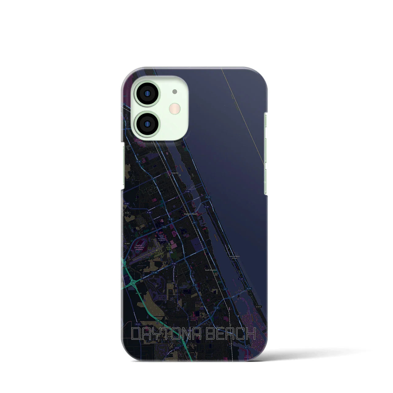 【デイトナビーチ(アメリカ)】地図柄iPhoneケース(バックカバータイプ)