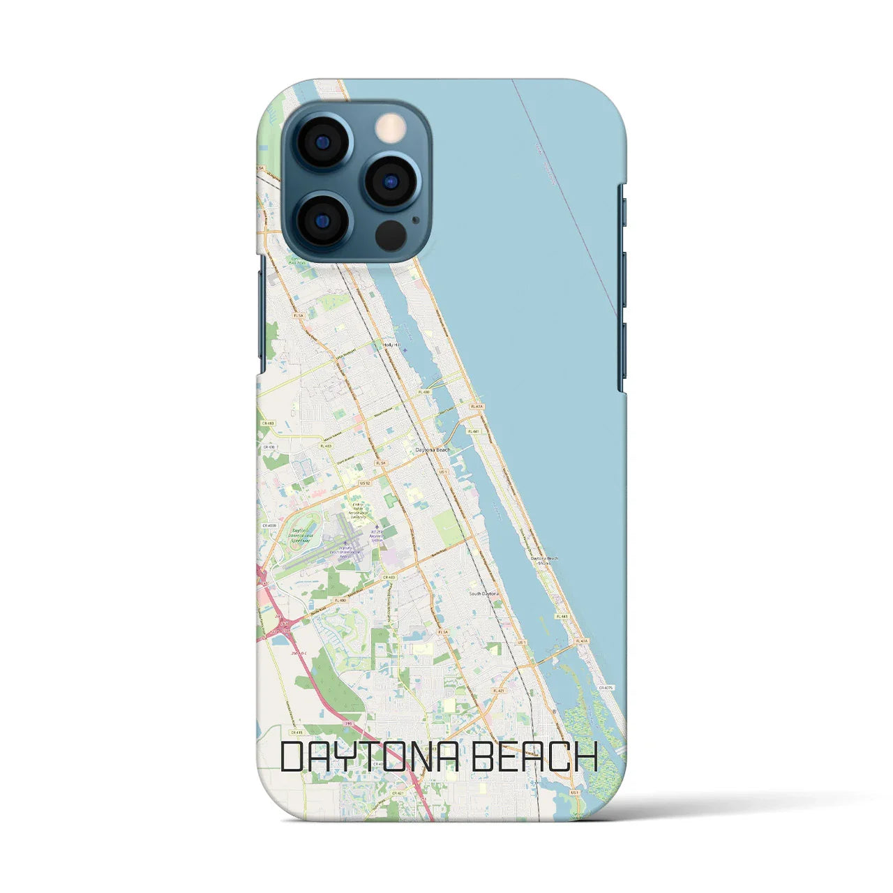 【デイトナビーチ(アメリカ)】地図柄iPhoneケース(バックカバータイプ)