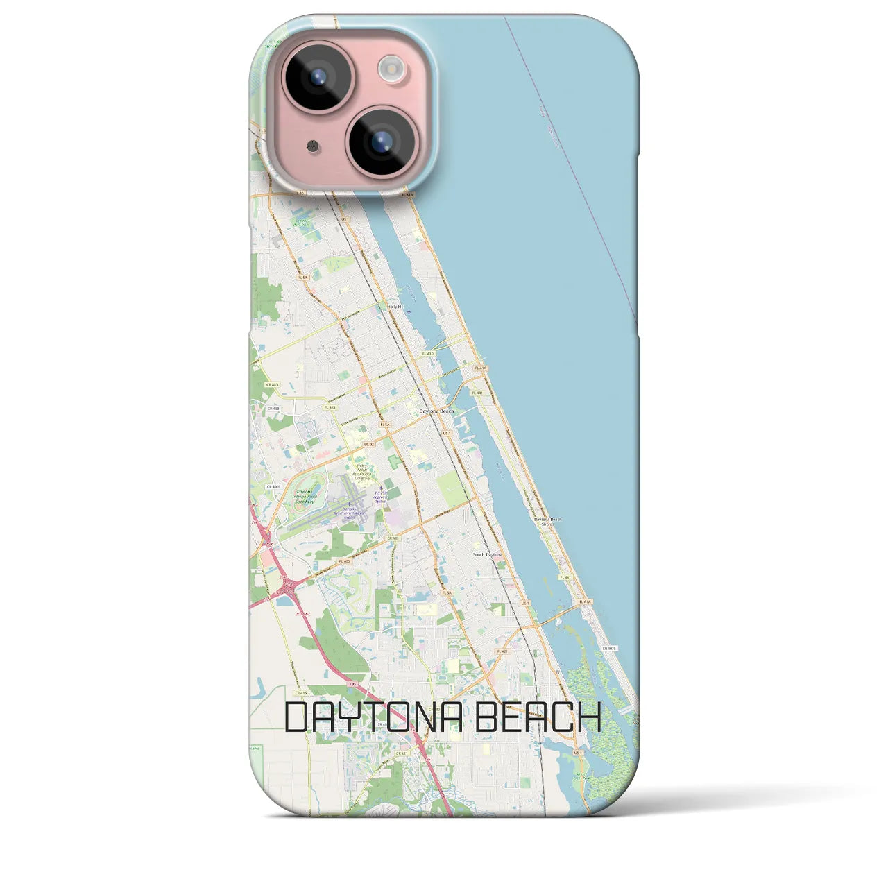 【デイトナビーチ(アメリカ)】地図柄iPhoneケース(バックカバータイプ)