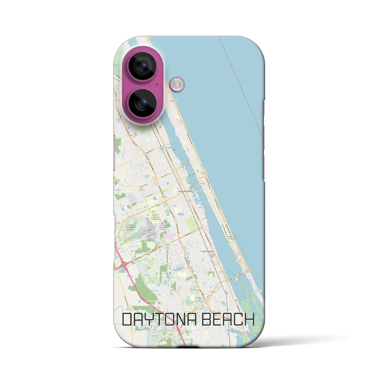 【デイトナビーチ(アメリカ)】地図柄iPhoneケース(バックカバータイプ)