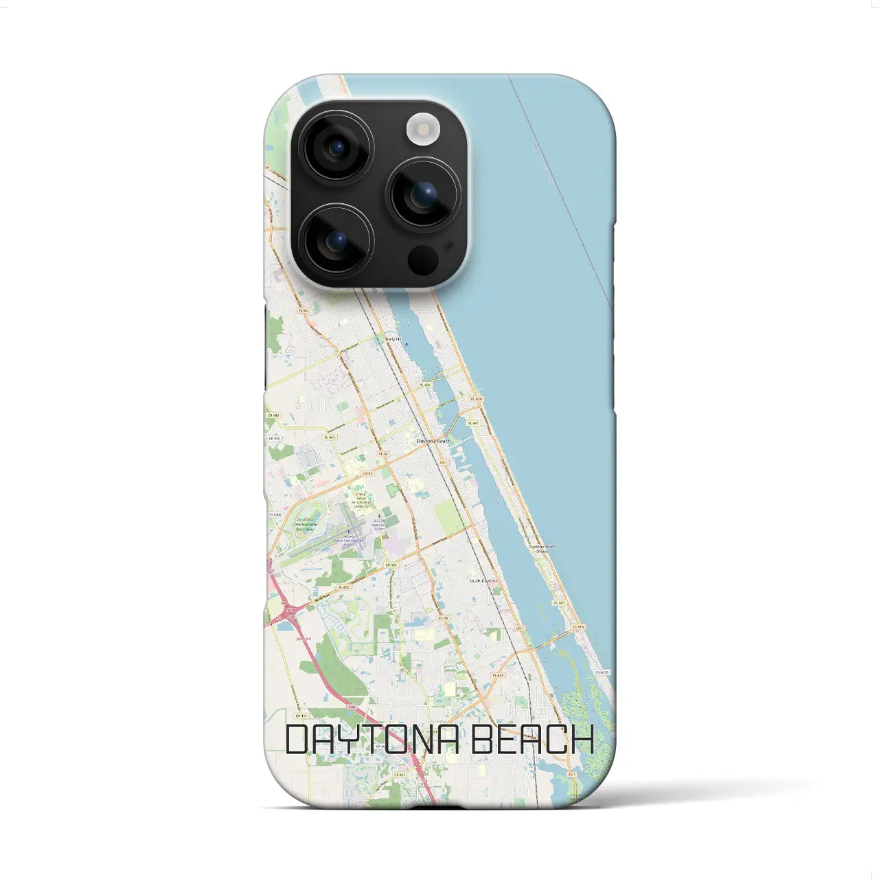 【デイトナビーチ(アメリカ)】地図柄iPhoneケース(バックカバータイプ)