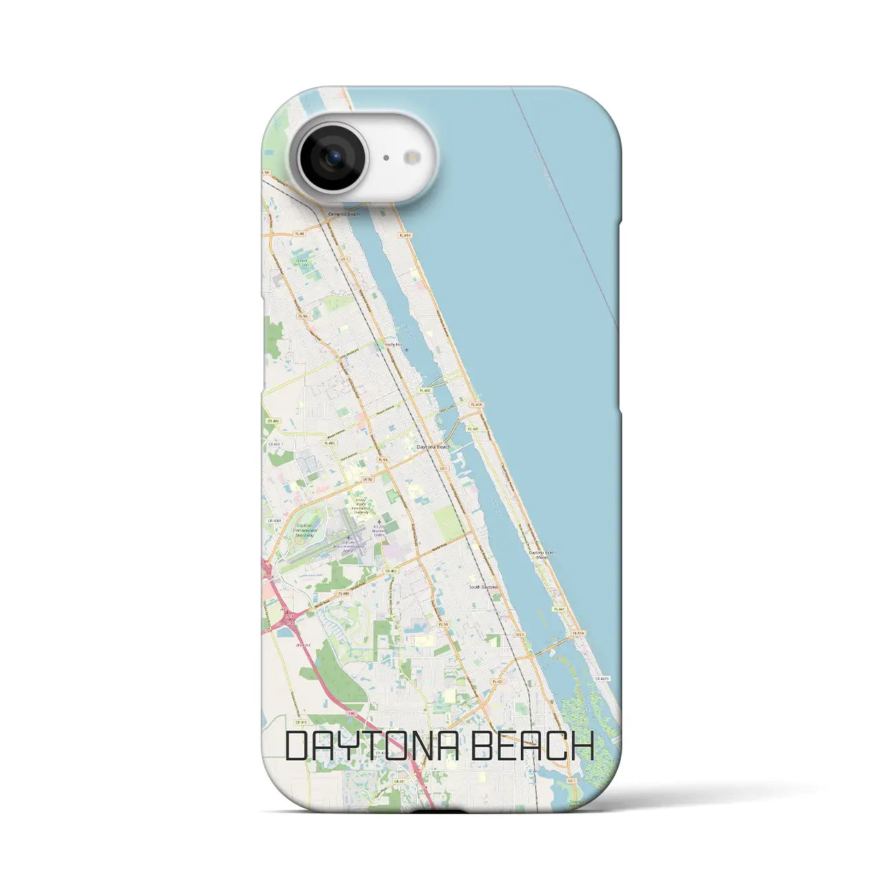 【デイトナビーチ(アメリカ)】地図柄iPhoneケース(バックカバータイプ)