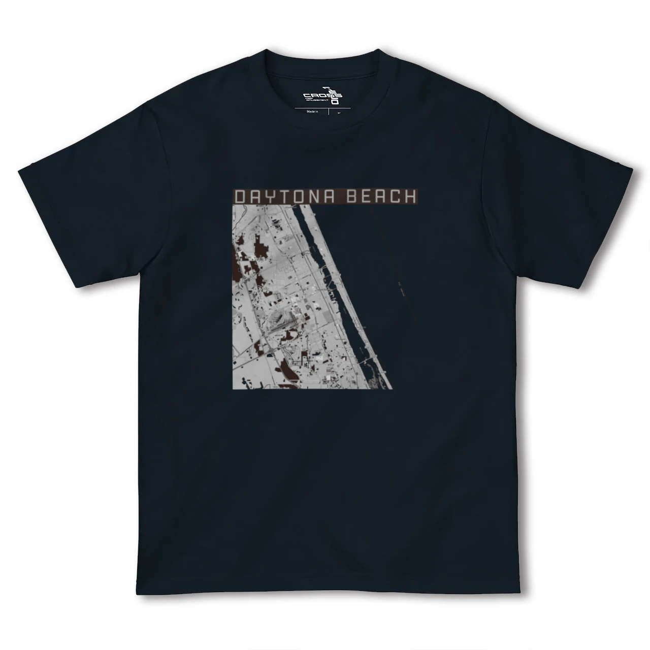 【デイトナビーチ(アメリカ)】地図柄ヘビーウェイトTシャツ