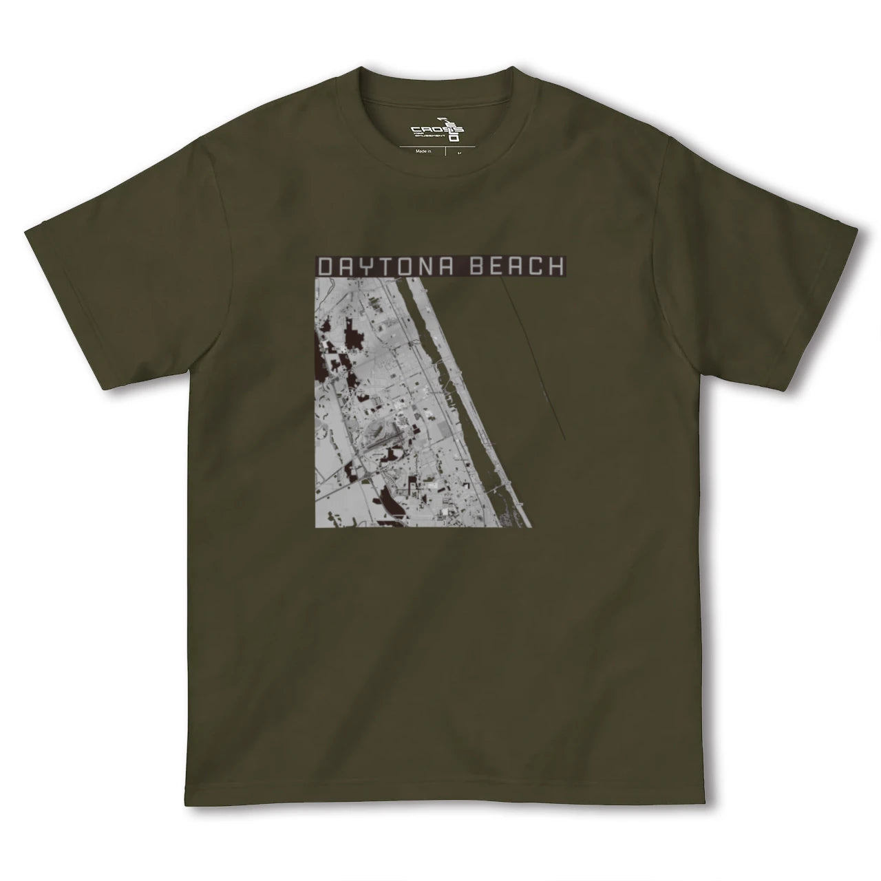 【デイトナビーチ(アメリカ)】地図柄ヘビーウェイトTシャツ