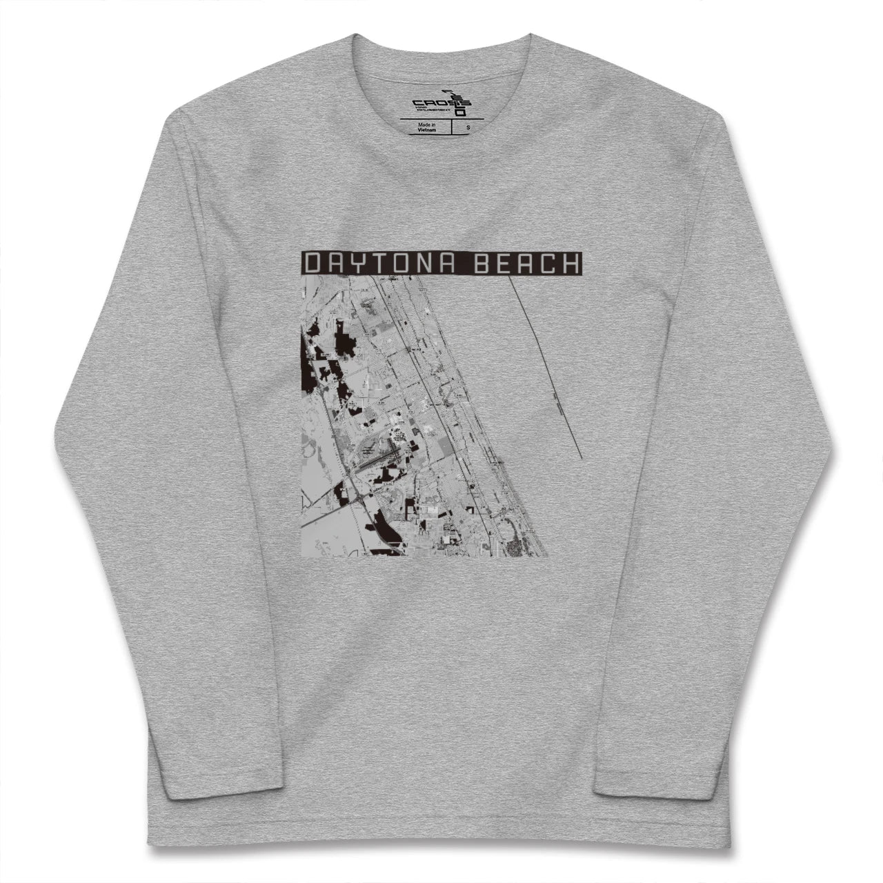 【デイトナビーチ(アメリカ)】地図柄ロングスリーブTシャツ