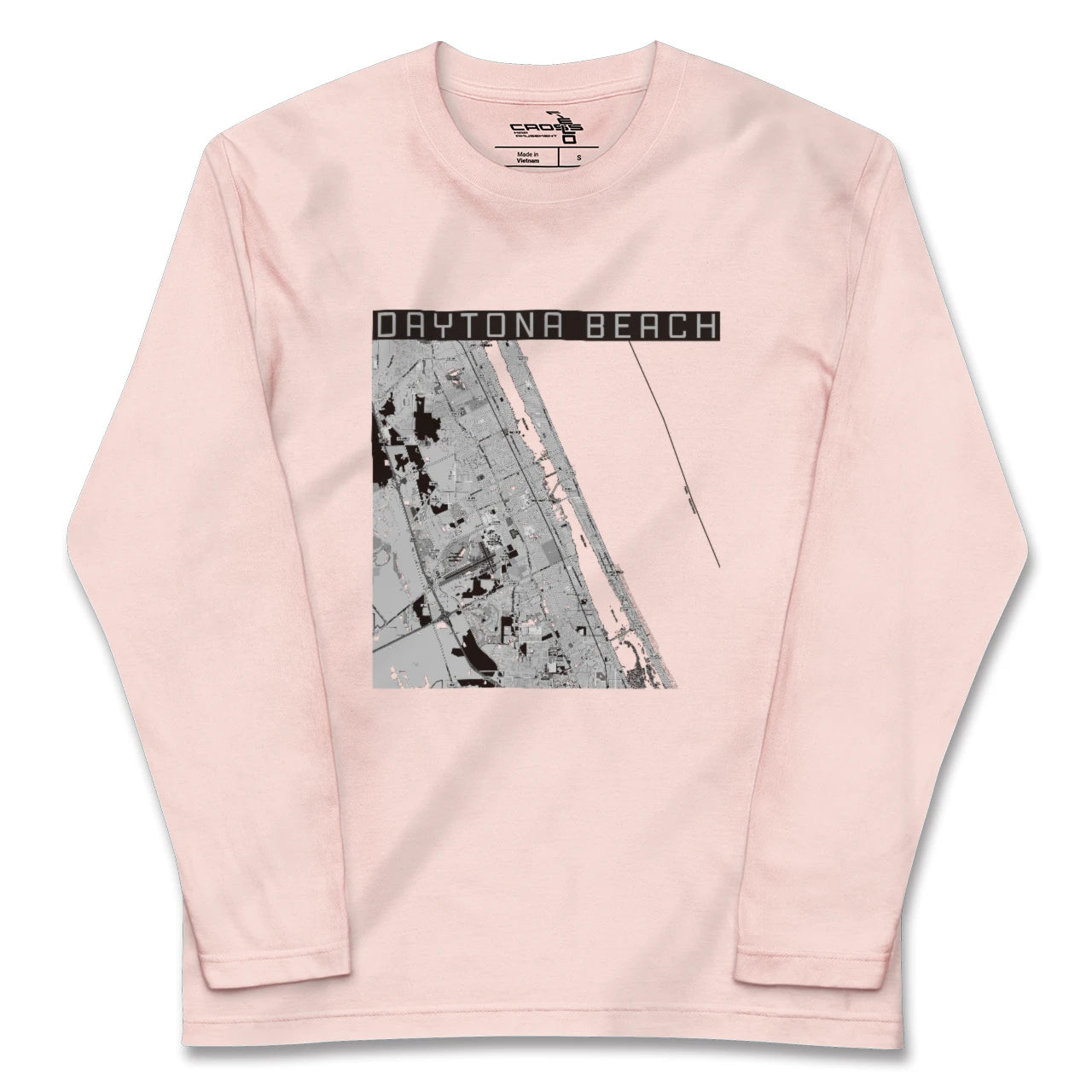 【デイトナビーチ(アメリカ)】地図柄ロングスリーブTシャツ