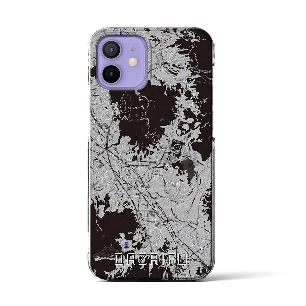 【太宰府(福岡県)】地図柄iPhoneケース(クリアタイプ)