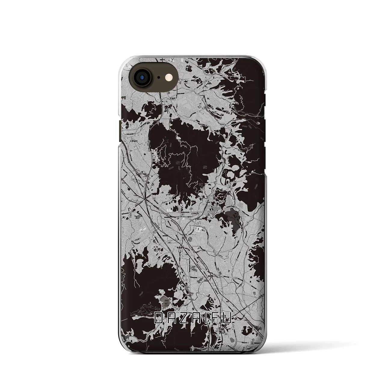 【太宰府(福岡県)】地図柄iPhoneケース(クリアタイプ)