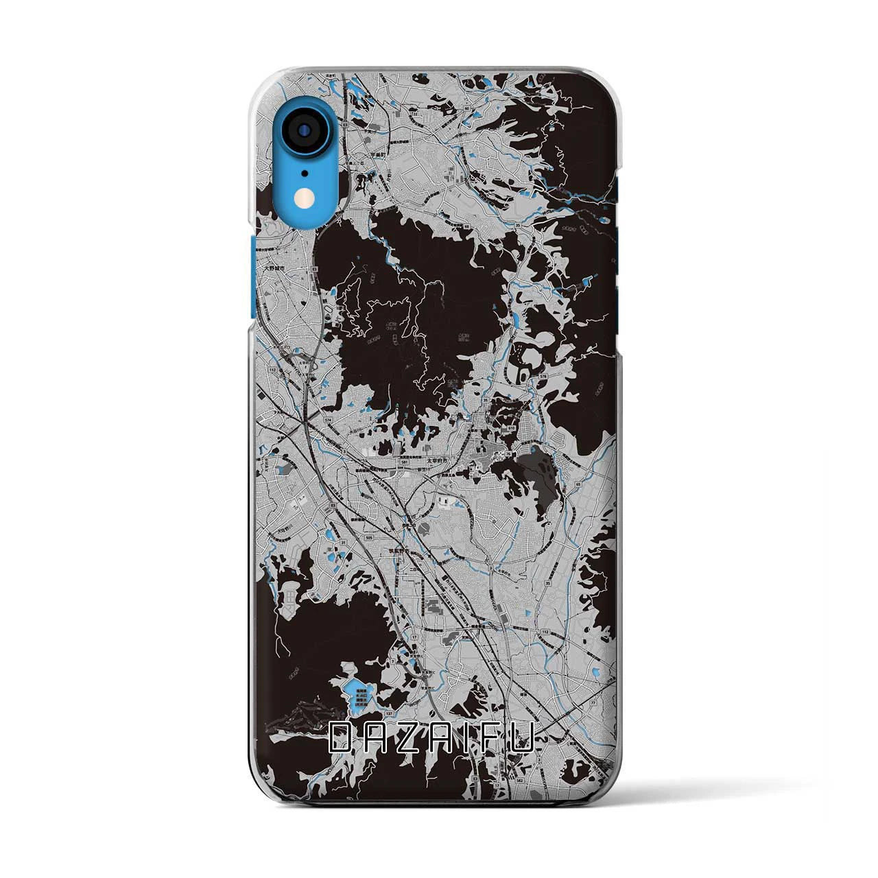 【太宰府(福岡県)】地図柄iPhoneケース(クリアタイプ)