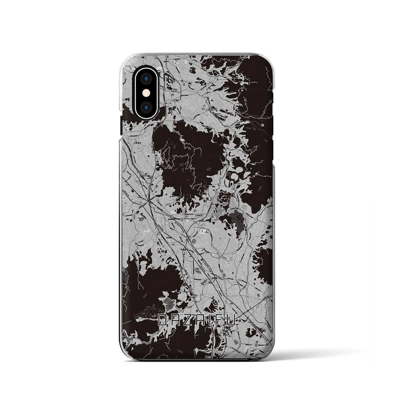 【太宰府(福岡県)】地図柄iPhoneケース(クリアタイプ)