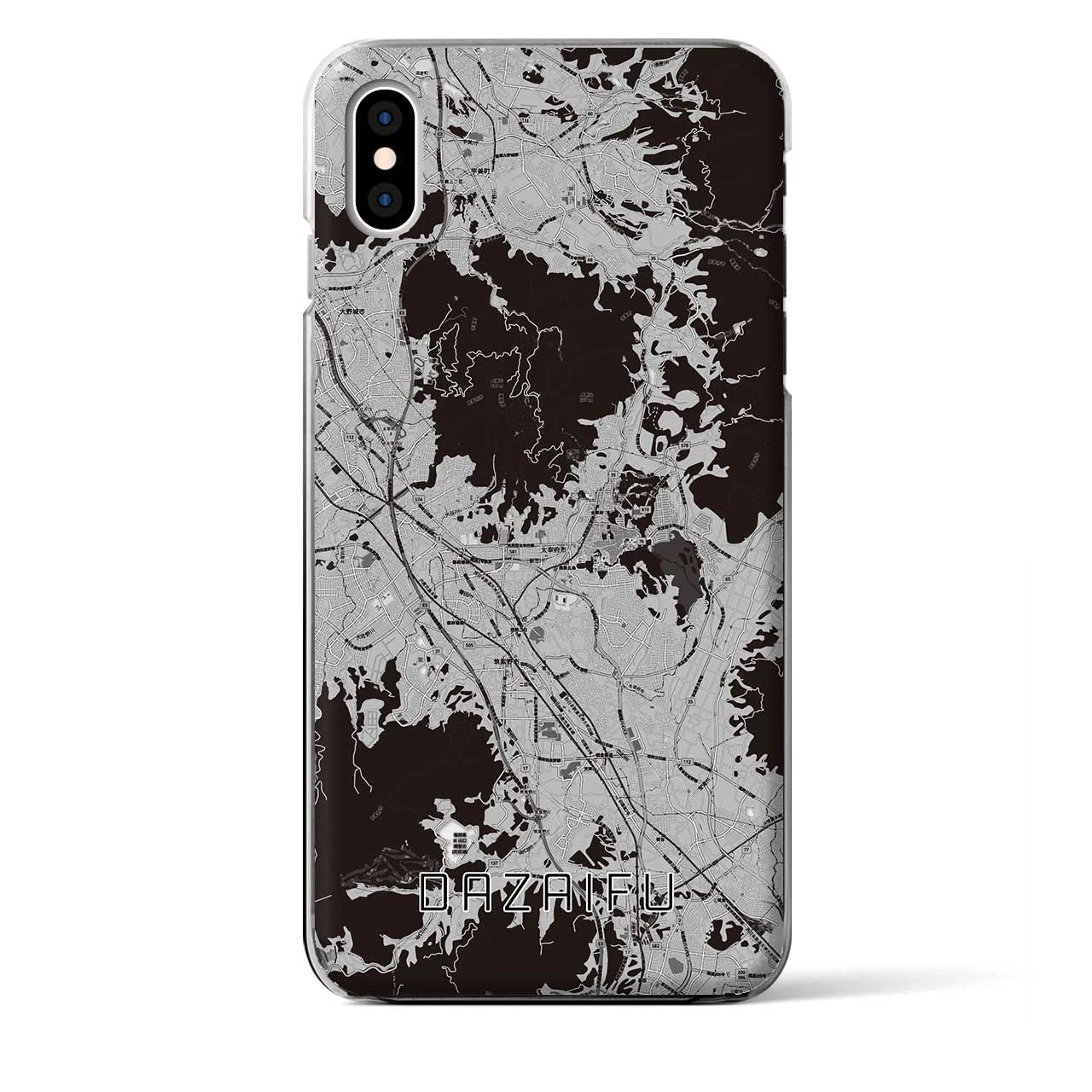 【太宰府(福岡県)】地図柄iPhoneケース(クリアタイプ)