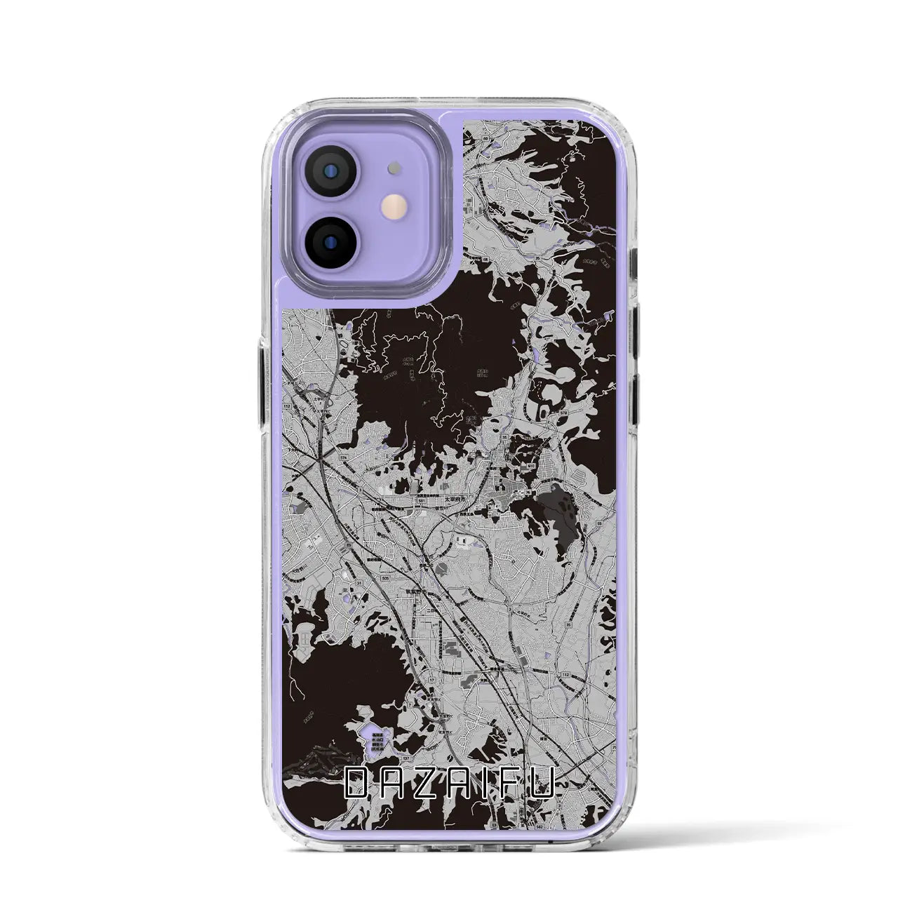 【太宰府(福岡県)】地図柄iPhoneケース(MagSafeタイプ)