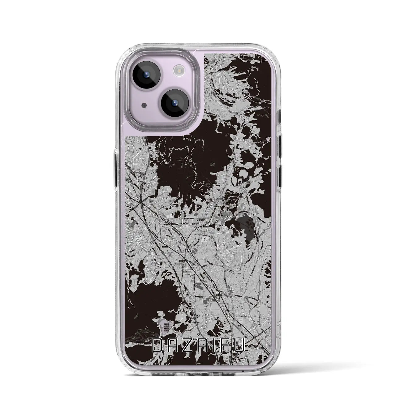 【太宰府(福岡県)】地図柄iPhoneケース(MagSafeタイプ)