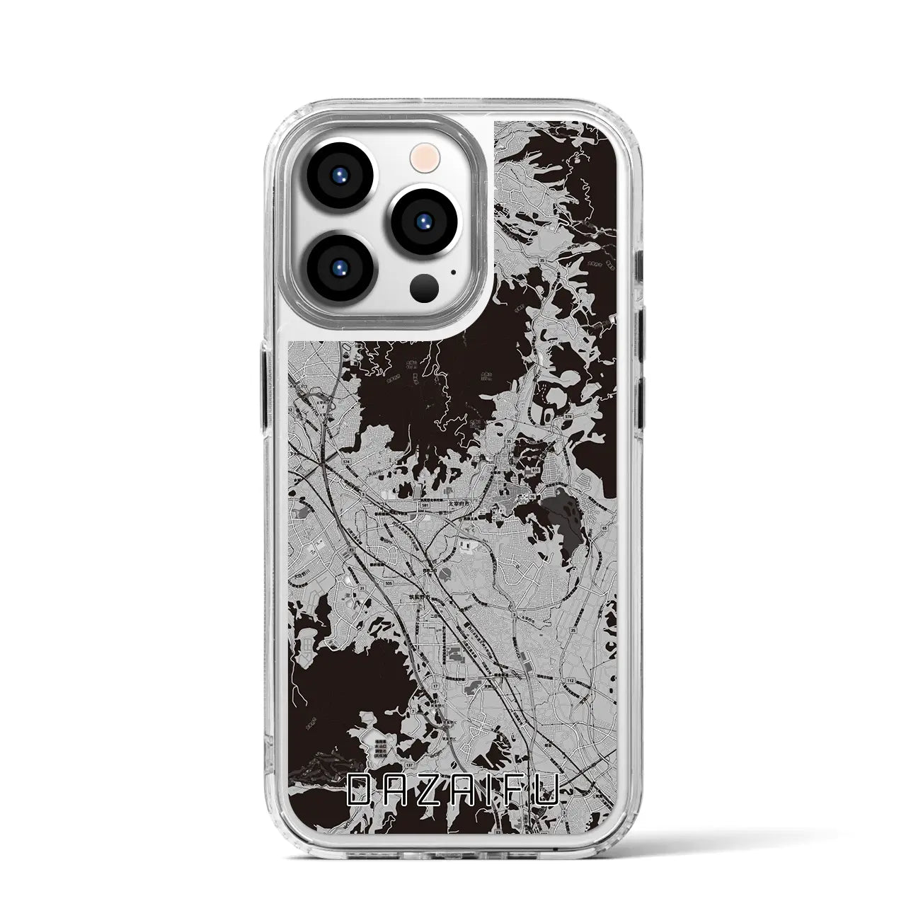 【太宰府(福岡県)】地図柄iPhoneケース(MagSafeタイプ)