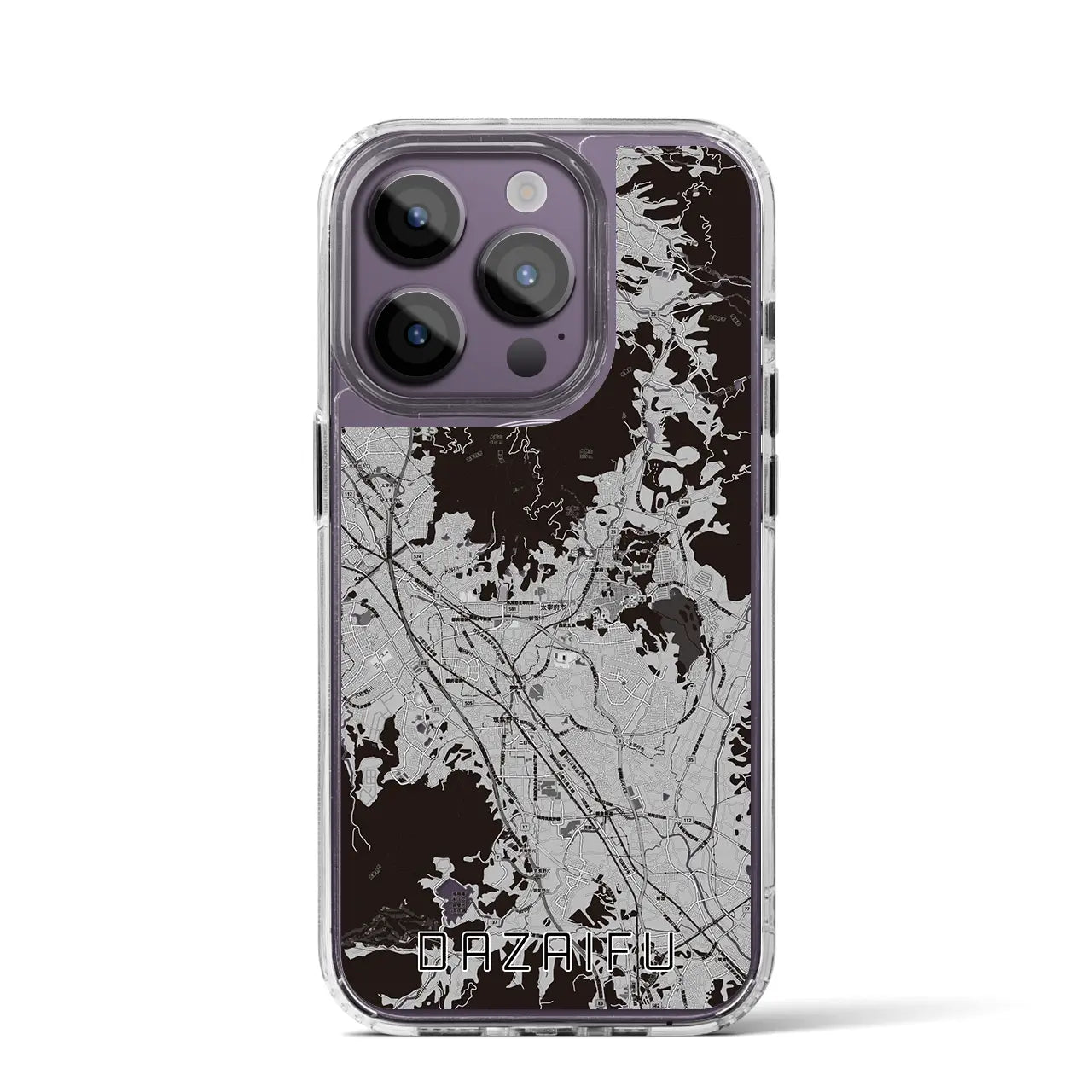 【太宰府(福岡県)】地図柄iPhoneケース(MagSafeタイプ)