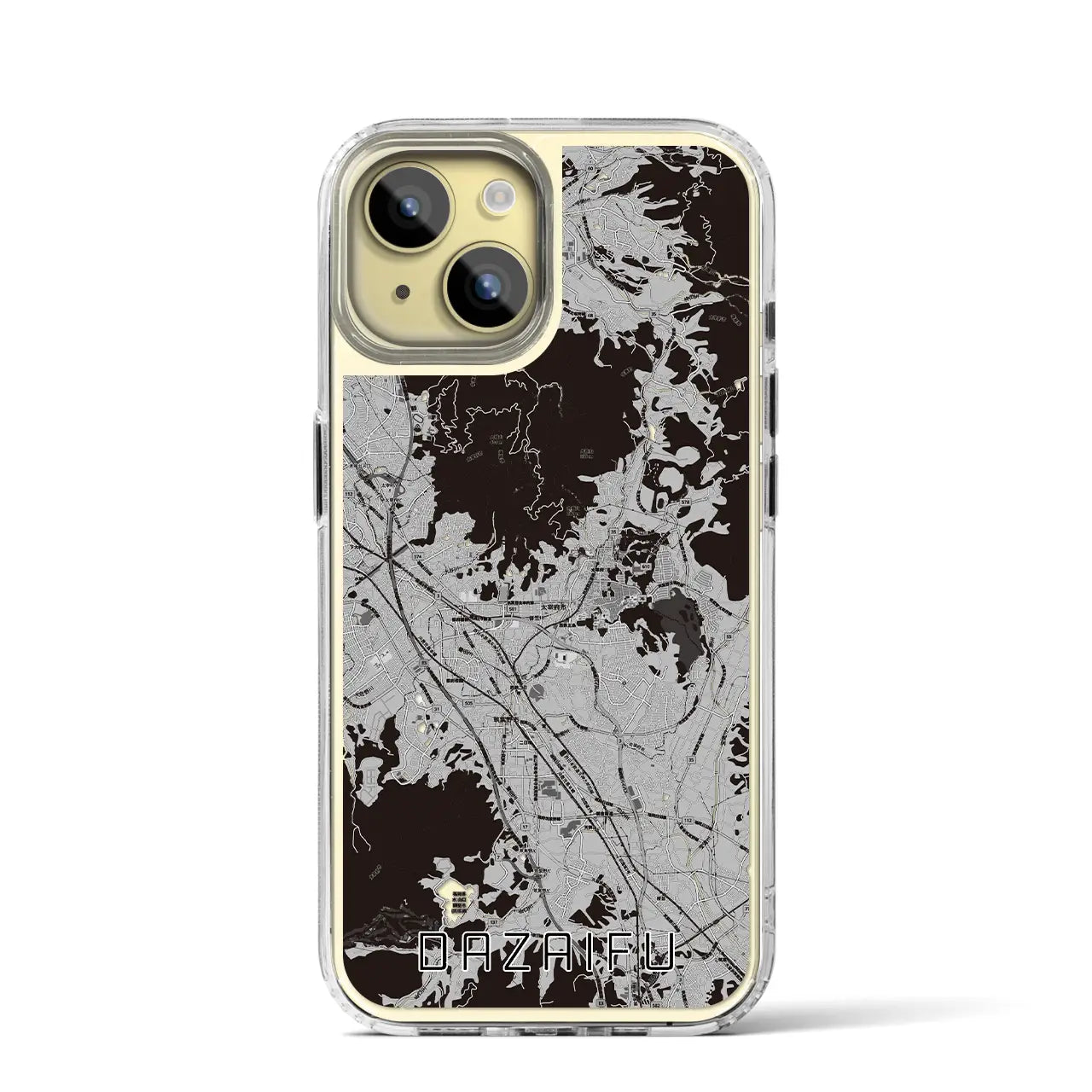 【太宰府(福岡県)】地図柄iPhoneケース(MagSafeタイプ)