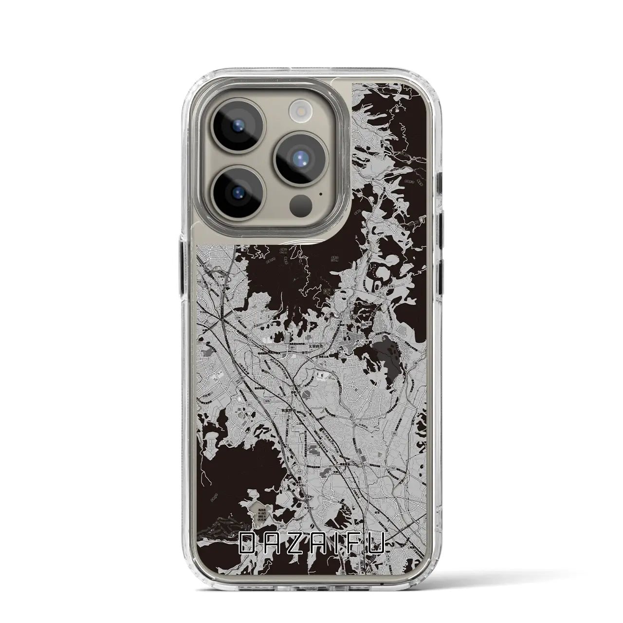 【太宰府(福岡県)】地図柄iPhoneケース(MagSafeタイプ)