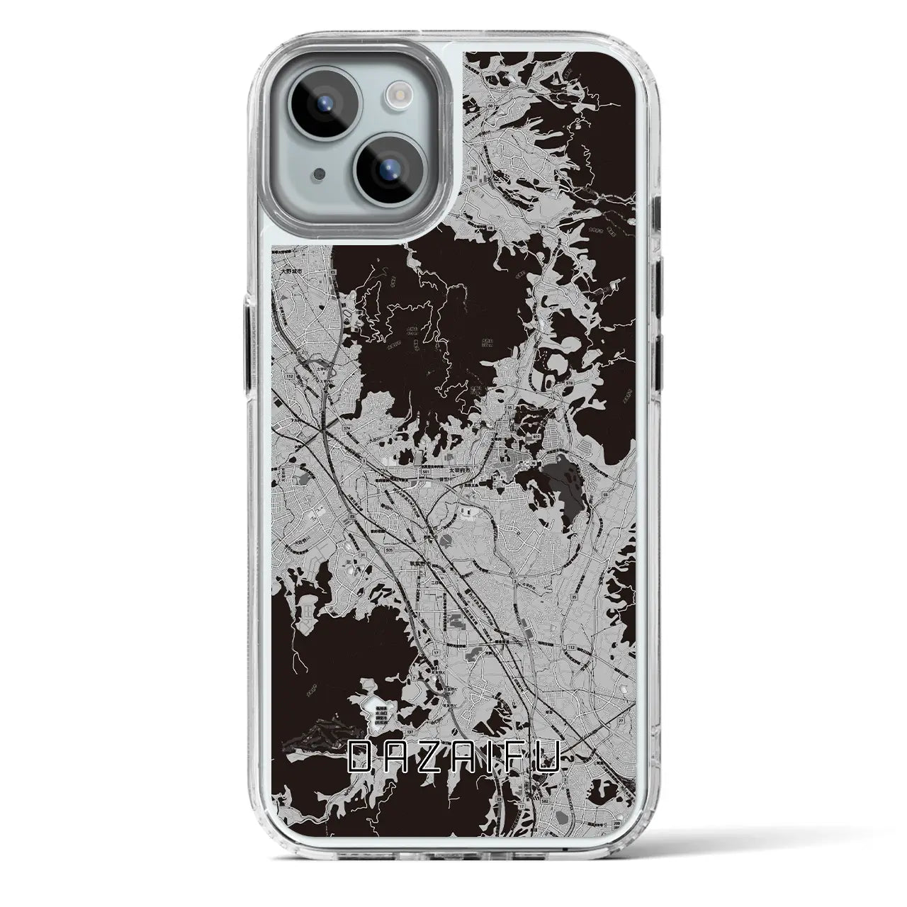 【太宰府(福岡県)】地図柄iPhoneケース(MagSafeタイプ)